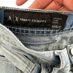 A|X Armani Exchange Light Wash Straight Jeans | Size 30 | Classic Fit